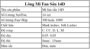 SP-mi fan sẵn 14D